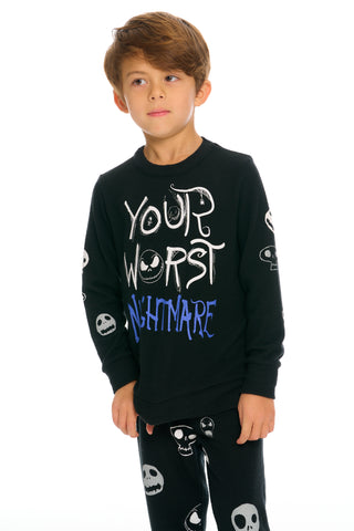 Chaser Nightmare Before Christmas Worst Night Sweatshirt, Chaser, All Things Holiday, Boys Clothing, Boys Tee, cf-size-4, cf-size-5, cf-size-6, cf-size-7, cf-type-tee, cf-vendor-chaser, Chase