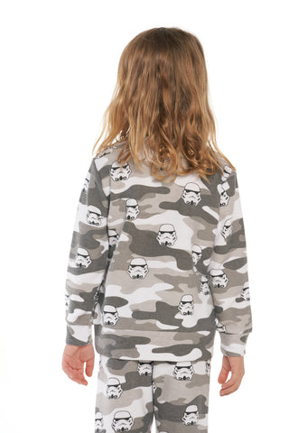 Chaser Star Wars - Grey Camo Stormtrooper Toss Pullover, Chaser, Chaser, Chaser Camo, Chaser Kids, Chaser Kids Shirt, Chaser Star Wars, JAN23, Star Wars, Stormtrooper, Shirt - Basically Bows 