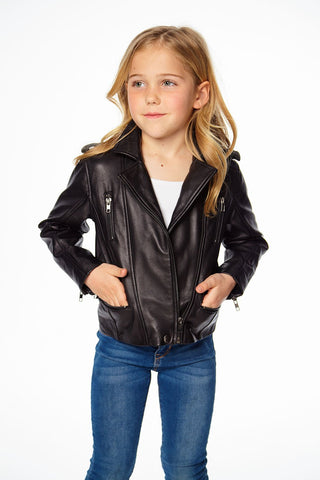 Chaser Kids Matte Vegan Leather Moto Jacket w/Zippers, Chaser, Chaser, Chaser Kids Matte Vegan Leather Moto Jacket, Chaser Kids Matte Vegan Leather Moto Jacket w/Zippers, Els PW 5060, Els PW 