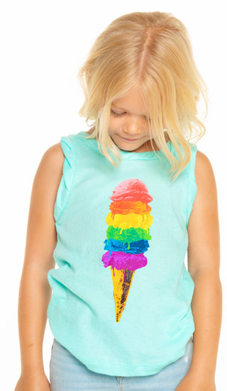 Chaser Every Scoop Cotton Tank, Chaser, cf-size-3, cf-size-5, cf-type-tank-top, cf-vendor-chaser, Chaser, Chaser Ice Cream, Chaser Ice Cream Tank Top, Chaser Kids, Chaser Tank Top, Girls Clot