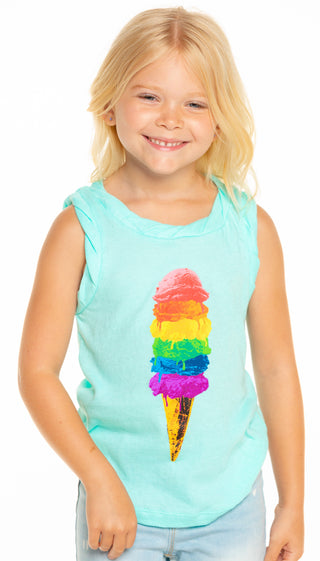 Chaser Every Scoop Cotton Tank, Chaser, cf-size-3, cf-size-5, cf-type-tank-top, cf-vendor-chaser, Chaser, Chaser Ice Cream, Chaser Ice Cream Tank Top, Chaser Kids, Chaser Tank Top, Girls Clot