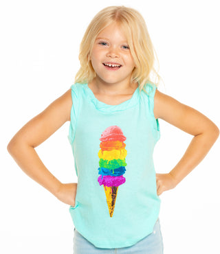 Chaser Every Scoop Cotton Tank, Chaser, cf-size-3, cf-size-5, cf-type-tank-top, cf-vendor-chaser, Chaser, Chaser Ice Cream, Chaser Ice Cream Tank Top, Chaser Kids, Chaser Tank Top, Girls Clot