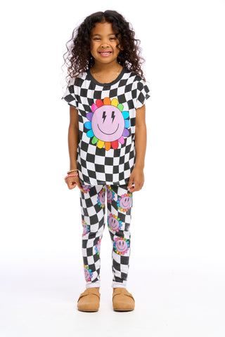 Chaser Checkered Daisy S/S Tee, Chaser, cf-size-10, cf-size-2, cf-size-3, cf-size-4, cf-size-5, cf-size-6, cf-size-8, cf-type-top, cf-vendor-chaser, Chaser, Chaser Kids, Chaser S/S Tee, Chase