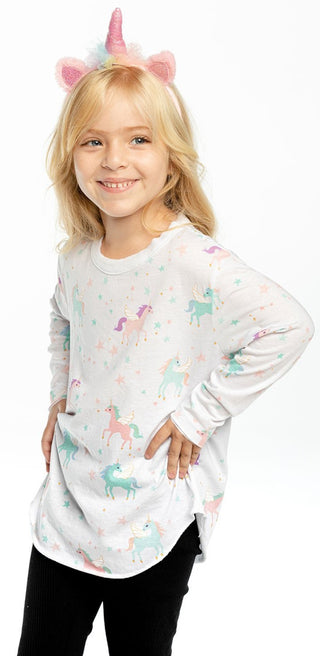 Chaser Pretty Unicorns L/S Shirttail Tee, Chaser, Chaser, Chaser Kids, Chaser L/S Tee, Chaser Long Sleeve Tee, Chaser Pretty Unicorns, Chaser Pretty Unicorns L/S Shirttail Tee, Chaser Unicorn