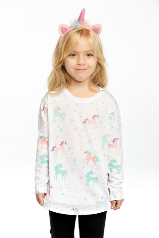 Chaser Pretty Unicorns L/S Shirttail Tee, Chaser, Chaser, Chaser Kids, Chaser L/S Tee, Chaser Long Sleeve Tee, Chaser Pretty Unicorns, Chaser Pretty Unicorns L/S Shirttail Tee, Chaser Unicorn