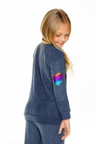 Chaser Starry Heart Love Knit Raglan Pullover, Chaser, Chaser, Chaser Cozy Knit Pullover, Chaser Heart Sweatshirt, Chaser Kids, Chaser L/S Tee, Chaser Rainbow Heart, Chaser Starry Heart, Chas