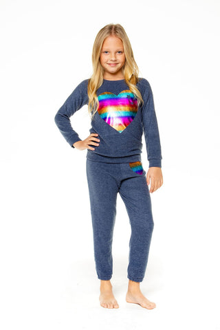 Chaser Starry Heart Love Knit Raglan Pullover, Chaser, Chaser, Chaser Cozy Knit Pullover, Chaser Heart Sweatshirt, Chaser Kids, Chaser L/S Tee, Chaser Rainbow Heart, Chaser Starry Heart, Chas