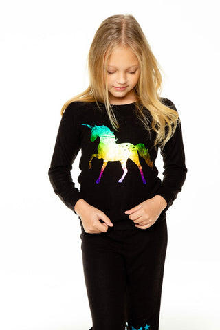 Chaser Unicorn Star Knit Raglan Pullover, Chaser, Chaser, Chaser Kids, Chaser Pullover, Chaser Rainbow Unicorn, Chaser Star, Chaser Unicorn, Chaser Unicorn Star, Chaser Unicorn Star Knit Ragl