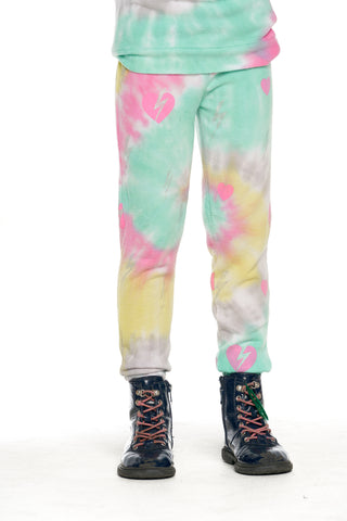 Chaser Lakeside Tie Dye Bolt Heart Sweatpants, Chaser, cf-size-12, cf-size-6, cf-size-8, cf-type-sweatpants, cf-vendor-chaser, Chaser, Chaser Cozy Sweatpants, Chaser Sweatpants, Chaser Tie Dy