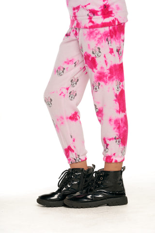 Chaser Disney Minnie Mouse - Tie Dye Minnie Toss Pants, Chaser, cf-size-4, cf-size-6, cf-type-pants, cf-vendor-chaser, Chaser, Chaser Disney, Chaser Minnie, Chaser Minnie Bow Cozy Knit Pants,