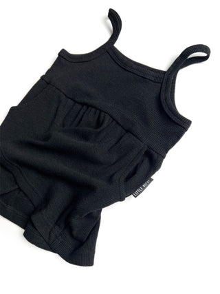 Little Bipsy Ribbed Tank Dress - New Black, Little Bipsy Collection, cf-size-12-18-months, cf-size-18-24-months, cf-size-3t-4t, cf-size-6-12-months, cf-type-dress, cf-vendor-little-bipsy-coll