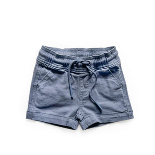 Little Bipsy Cotton Twill Short - Blue, Little Bipsy Collection, Blue, cf-size-0-3-months, cf-size-12-18-months, cf-size-3-6-months, cf-size-6-12-months, cf-size-7y-8y, cf-type-shorts, cf-ven