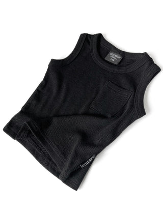 Little Bipsy Ribbed Tank - New Black, Little Bipsy Collection, cf-size-18-24-months, cf-size-3t-4t, cf-size-4t-5t, cf-size-5t-6t, cf-size-6-12-months, cf-type-tank, cf-vendor-little-bipsy-col