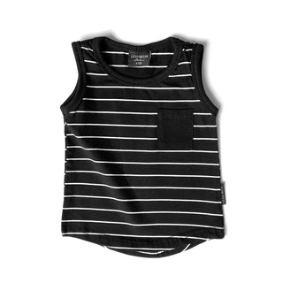 Little Bipsy Stripe Pocket Tank - Black, Little Bipsy Collection, Black, cf-size-6-12-months, cf-type-tank, cf-vendor-little-bipsy-collection, JAN23, LBSS22, Little Bipsy, Little Bipsy Black,