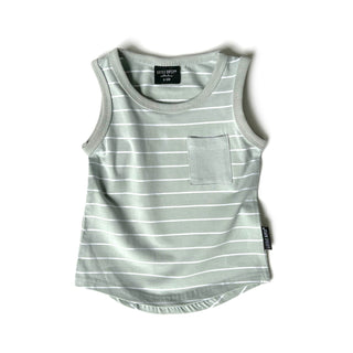 Little Bipsy Stripe Pocket Tank - Seaglass, Little Bipsy Collection, cf-size-0-3-months, cf-size-12-18-months, cf-size-18-24-months, cf-size-3-6-months, cf-size-5t-6t, cf-size-6-12-months, cf