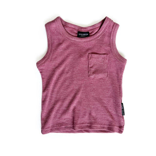 Little Bipsy Ribbed Tank - Hibiscus, Little Bipsy Collection, Hibiscus, LBSS23, Little Bipsy, Little Bipsy Ribbed Tank, Little Bipsy Tank, Ribbed Collection, Tank Top, Tank - Basically Bows &