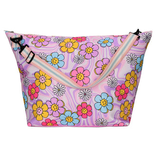 Iscream Crazy Daisies Weekender Bag, Iscream, Bag for Camp, Camp Bag, cf-type-bag, cf-vendor-iscream, Crazy Daisies, Gift for Camp, Gifts for Girls, Iscream, Iscream Bag, Iscream Overnight Ba