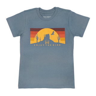 Tiny Whales Enjoy The Ride River S/S Tee, Tiny Whales, Boys, Boys Clothing, Enjoy the Ride, Made in the USA, Short Sleeve Tee, Tiny Whales, tiny whales SS23, Tiny Whales Tee, Shirt - Basicall