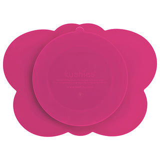 Kushies Siliplate - Candy Pink Butterfly, Kushies Baby, Butterfly suction plate, Feeding, Kushies, Kushies Siliplate - Candy Pink Butterfly, Kushies Suction plate, Suction Plate, Plate - Basi