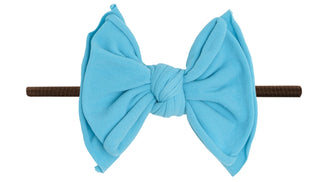 Baby Bling Neon Blue / Brown FAB-BOW-LOUS Skinny Headband, Baby Bling, Baby Baby Bling Headbands, Baby Bling, Baby Bling blue, Baby Bling FAB-BOW-LOUS, Baby Bling FAB-BOW-LOUS Skinny Headband