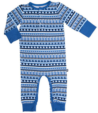 Sweet Bamboo Blue Tribal Romper, Sweet Bamboo, Blue Tribal Print Romper, Sweet Bamboo, Sweet Bamboo Blue Tribal Print, Sweet Bamboo Raglan Romper, Sweet Bamboo Romper, Romper - Basically Bows