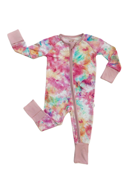 Little Sleepies Cotton Candy Tie Dye SHORTY offers 6-12 Months