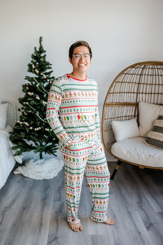 Little Sleepies Fair Isle Men's Bamboo 2pc Pajama Set, Little Sleepies, Adult Christmas Pajamas, All Things Holiday, Bamboo Pajama, Bamboo Pajama Set, Bamboo Pajamas, Christmas, Christmas Paj