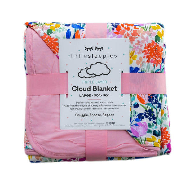 Little Sleepies Boho Bunnies 2024 Cloud Blanket