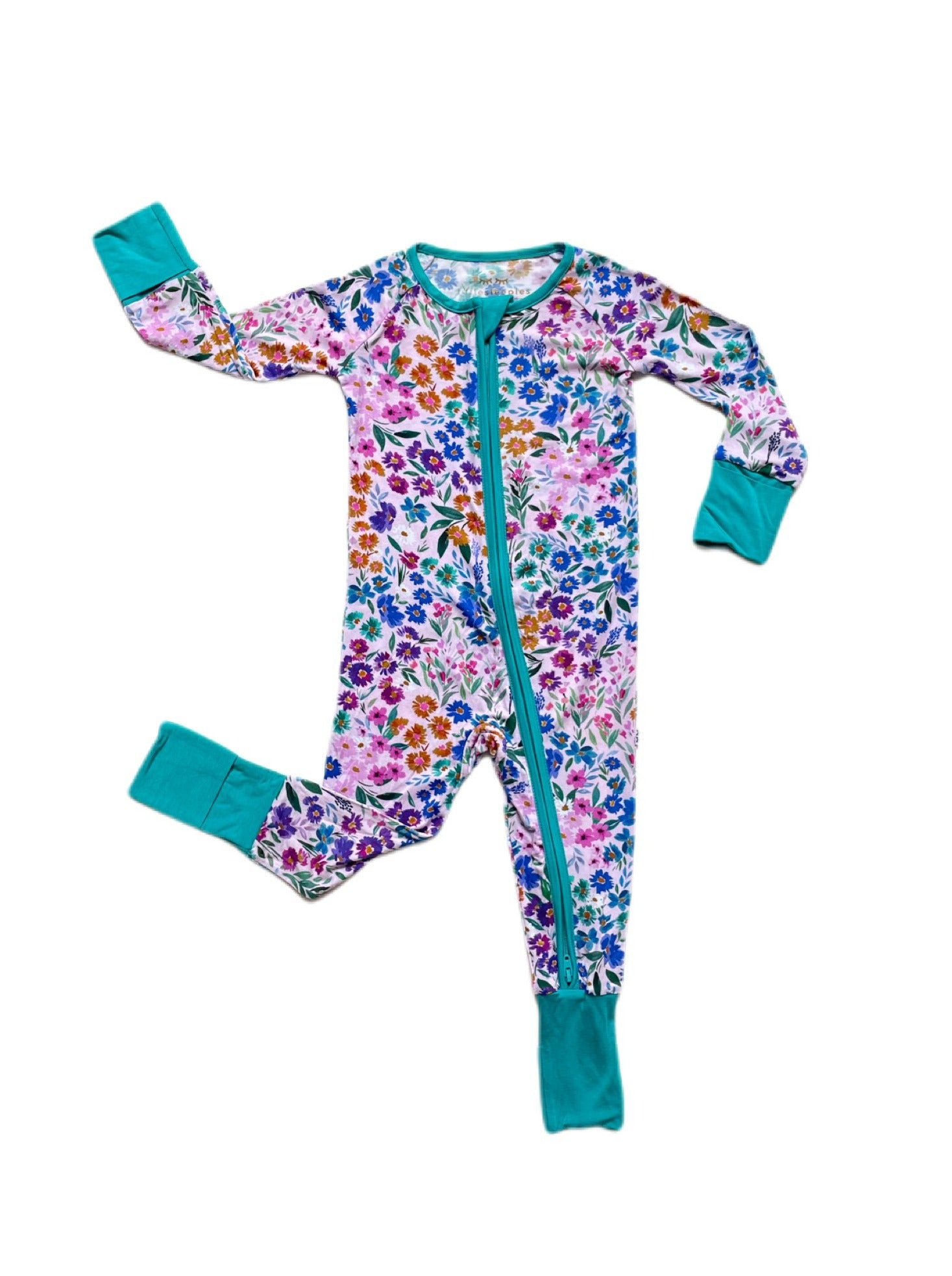 Little sleepies popular jade floral zip romper •3T•