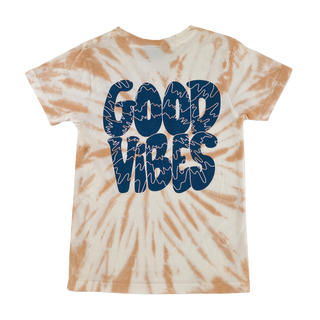 Tiny Whales Good Vibes Rust Tie Dye S/S Tee, Tiny Whales, Boys Clothing, cf-size-10y, cf-type-shirt, cf-vendor-tiny-whales, CM22, Good Vibes Rust Tie Dye Tee, Made in the USA, Tiny Whales, Ti