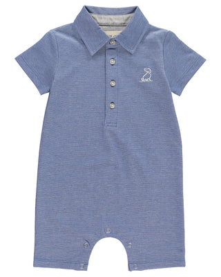 Me & Henry Blue Pique Polo Romper, Me & Henry, Boys Clothing, Cyber Monday, Els PW 5060, Els PW 8258, End of Year, End of Year Sale, Infant Boy Clothing, JAN23, Me & Henry, Me & Henry Polo Ro