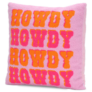 Iscream Howdy Cowgirl Chenille Pillow, Iscream, Chenille Pillow, Cowgirl, Gifts for Girls, Gifts for Tween, Howdy, Howdy Cowgirl, iScream, Iscream Chenille Pillow, iscream pillow, iscream-sho