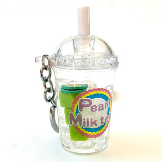 bcmini Icy Fruit Boba Charm Keyring, BCMINI, bcmini, Boba Tea, cf-type-keychain, cf-vendor-bcmini, Keychain, Stocking Stuffer, Stocking Stuffers, Keychain - Basically Bows & Bowties