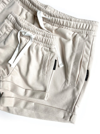 Little Bipsy Raw Edge Short - Ivory, Little Bipsy Collection, cf-size-0-3-months, cf-size-7y-8y, cf-type-shorts, cf-vendor-little-bipsy-collection, Gender Neutral, Ivory, LBSS23, Little Bipsy