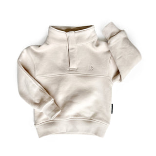 Little Bipsy Mock Neck Pullover - Ivory, Little Bipsy Collection, Ivory, LBSS23, Little Bipsy, Little Bipsy Collection, Little Bipsy Mock Neck Pullover, Little Bipsy Pullover, Mock Neck Pullo