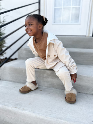 Little Bipsy Corduroy Shacket - Oat, Little Bipsy Collection, JAN23, Little Bipsy, Little Bipsy Collection, Little Bipsy Corduroy Shacket, Little Bipsy Fall, Little Bipsy Fall 2022, Oat, Coat