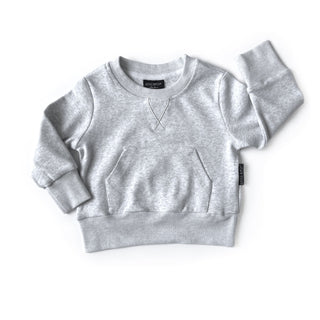 Little Bipsy Pocket Pullover - Light Heather Grey, Little Bipsy Collection, cf-size-12-18-months, cf-size-9-10y, cf-type-pullover, cf-vendor-little-bipsy-collection, CM22, JAN23, Light Heathe