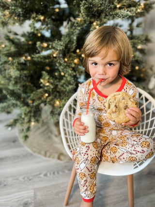 Dream Big Little Co Christmas Milk & Cookies L/S Dream Set, Dream Big Little Co, All Things Holiday, Christmas, Christmas Pajamas, DBLC, Dream Big Little Co, Dream Big Little Co L/S Pajama Se