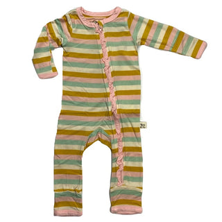 Kozi & Co Peony Stripe Ruffle Coverall, Kozi & co, cf-size-12-18-months, cf-size-2t, cf-size-3t, cf-size-6-12-months, cf-type-coverall, cf-vendor-kozi-&-co, CM22, Els PW 5060, Kozi, Kozi & Co