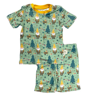 Kozi & Co Garden Gnome S/S Pajama Set with Shorts, Kozi & co, cf-size-2t, cf-type-pajama-set, cf-vendor-kozi-&-co, CM22, Els PW 5060, Kozi, Kozi & Co, Kozi & Co Garden Gnome, Kozi & Co Garden