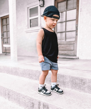 Little Bipsy Bamboo Tank - Black, Little Bipsy Collection, Bamboo Tank, Black, cf-size-12-18-months, cf-size-4t-5t, cf-size-5t-6t, cf-size-6-12-months, cf-type-tee, cf-vendor-little-bipsy-col