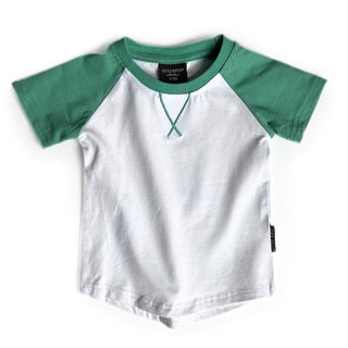 Little Bipsy Short Sleeve Baseball Tee - Kiwi, Little Bipsy Collection, cf-size-0-3-months, cf-size-12-18-months, cf-size-6-12-months, cf-type-tee, cf-vendor-little-bipsy-collection, CM22, JA