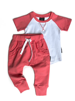 Little Bipsy Flutter Pocket Joggers - Strawberry, Little Bipsy Collection, CM22, JAN23, LBSS22, Little Bipsy, Little Bipsy Collection, Little Bipsy Flutter Pocket Joggers, Little Bipsy Jogger