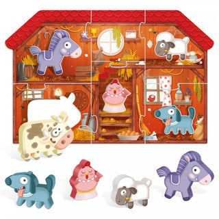 Headu Montessori First Puzzle the Farm, Headu, Ages: 2-4, cf-type-puzzle, cf-vendor-headu, EB Baby, EB Boy, EB Boys, EB Girls, First Puzzle, Game, Headu, Montessori, Montessori First Puzzle t