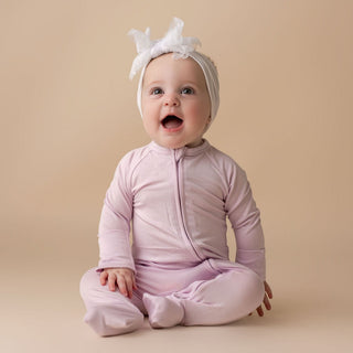 In My Jammers Solid Light Purple Zipper Romper, In My Jammers, Bamboo, Bamboo Pajamas, cf-size-12-18-months, cf-size-18-24-months, cf-size-3-6-months, cf-size-6-9-months, cf-type-pajamas, cf-