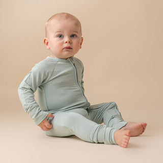 In My Jammers Solid Seafoam Zipper Romper, In My Jammers, Bamboo, Bamboo Pajamas, cf-size-12-18-months, cf-size-18-24-months, cf-size-2t, cf-size-9-12-months, cf-type-pajamas, cf-vendor-in-my