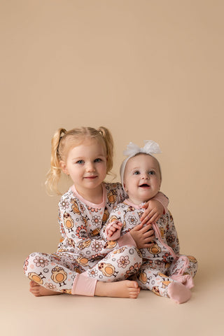 In My Jammers Groovy Chick L/S 2pc PJ Set, In My Jammers, Bamboo, Bamboo Pajamas, Boho Bunny, cf-size-4t, cf-size-5t, cf-type-pajamas, cf-vendor-in-my-jammers, Easter, Easter Basket Ideas, Ea