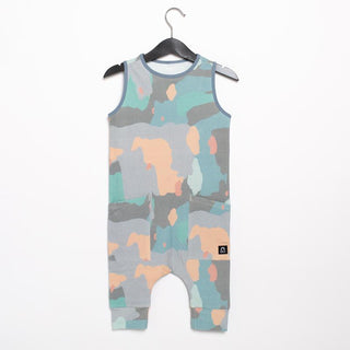 RAGS Tank Capri Hip Pocket Romper - Painterly Swatches Easter, RAGS, CM22, Easter, Easter RAGS, MovingSummer2022, RAGS, RAGS Easter, RAGS Painterly Swatches Easter, Rags Romper, RAGS Tank Cap