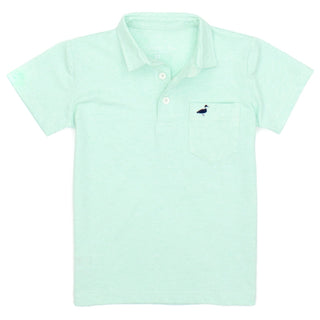 Properly Tied LD Harrison Pocket Polo in Seafoam, Properly Tied, cf-size-4t, cf-size-ys-8-9, cf-type-shirts-&-tops, cf-vendor-properly-tied, CM22, Harrison Polo, Little Ducklings, Polo, Prope