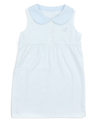 Properly Tied LD Jackson Stripe Dress in Powder Blue Stripe, Properly Tied, cf-size-2t, cf-size-3t, cf-size-4t, cf-type-dress, cf-vendor-properly-tied, Jackson, Jackson Stripe Dress, Little D